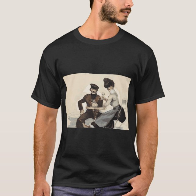 Camiseta Loja de medicamentos 1927 Edward Hopper (Frente)