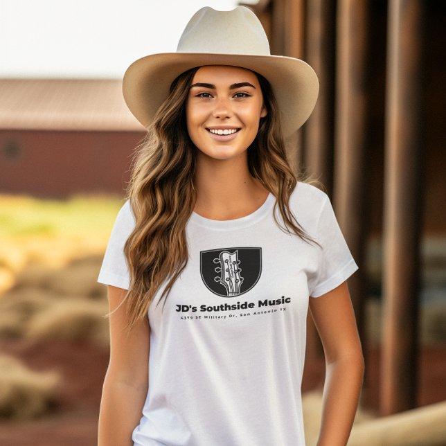 Camiseta Loja de Música Southside da JD com endereço (Criador carregado)