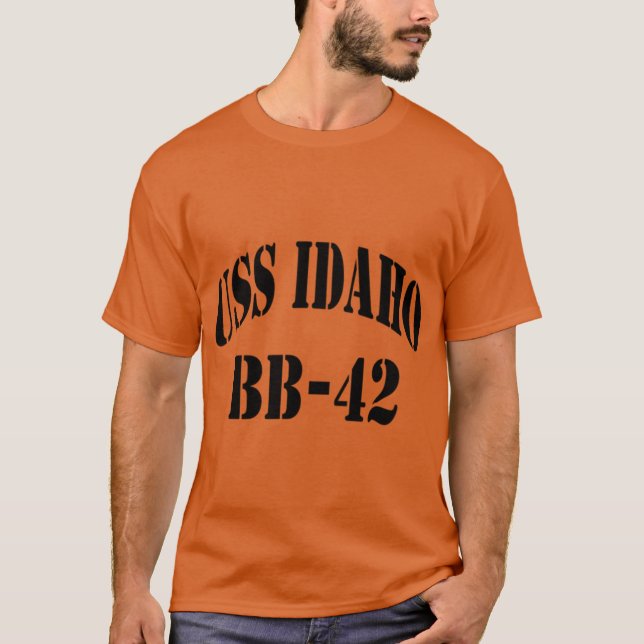 CAMISETA LOJA DE NAVIOS USS IDAHO BB42 (Frente)