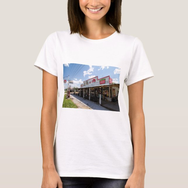 Camiseta Loja e Estação de Gás Antigas (Frente)