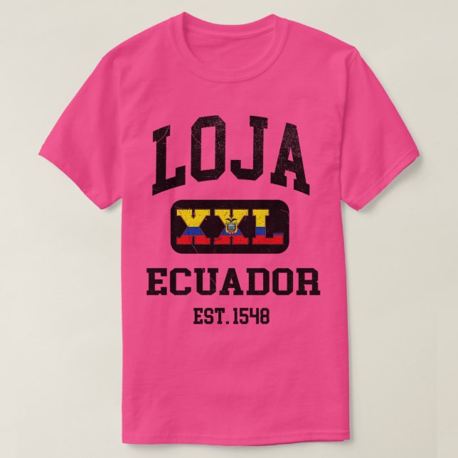 Camiseta Loja Equador XXL design Athletic (Frente do Design)