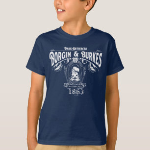 Camiseta Loja Gráfica de Artefatos Sombrios BORGIN & BURKES