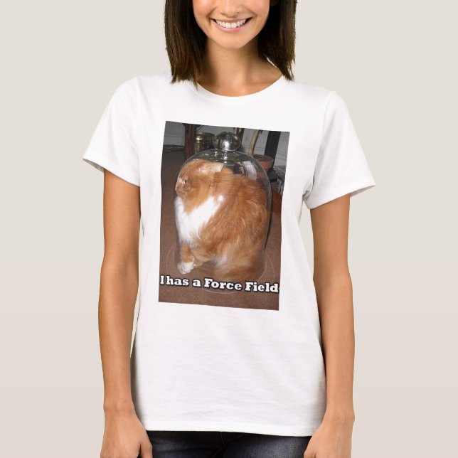 Camiseta lol cats shirt-i has a forcefield (Frente)