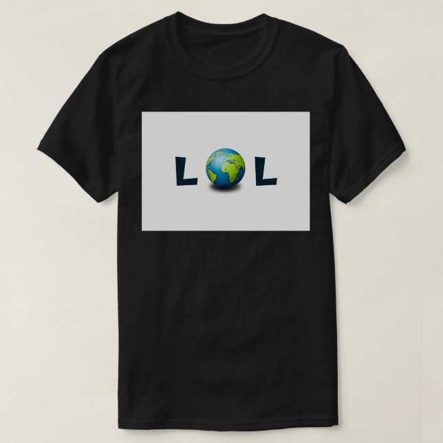 Camiseta LOL itx27s Terra plana (Frente do Design)
