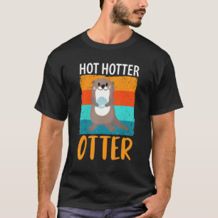 Camiseta Lol Quente Mais Quente Lontra Amor Lontra Frase Pe