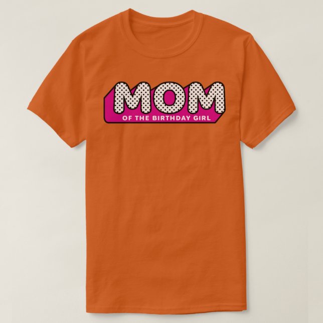 Camiseta LOL Surpresa MOM da garota de aniversário (Frente do Design)