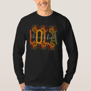 Camiseta Lola Avó Grata Dia de Ação de Graças Lola Avó