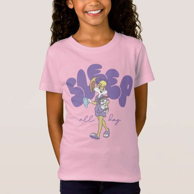 Camiseta Lola Bunny Dorme Todo o Dia (Frente)
