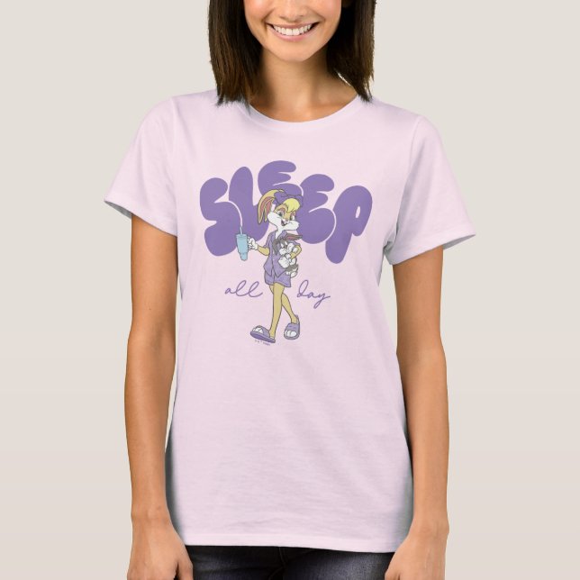 Camiseta Lola Bunny Dorme Todo o Dia (Frente)