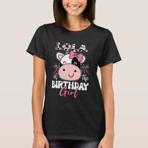 Camiseta Lola da Vaca Mãe da Fazenda da Menina de Aniversár