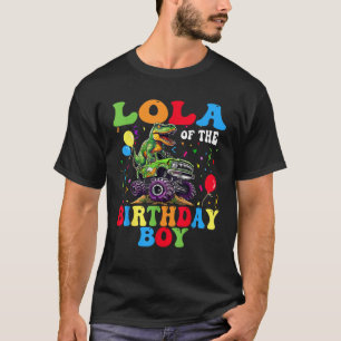 Camiseta Lola Do Caminhão Monstro Do Dinossauro De Aniversá