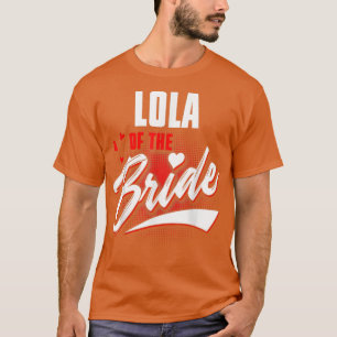 Camiseta Lola Do Partido Bridal Da Festa de casamento Da No