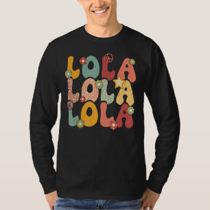 Camiseta Lola Grandma Groovy Lola Avó