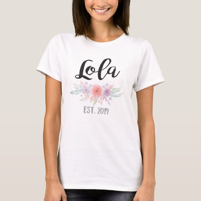 Camiseta Lola novo estabeleceu 2019 (Frente)