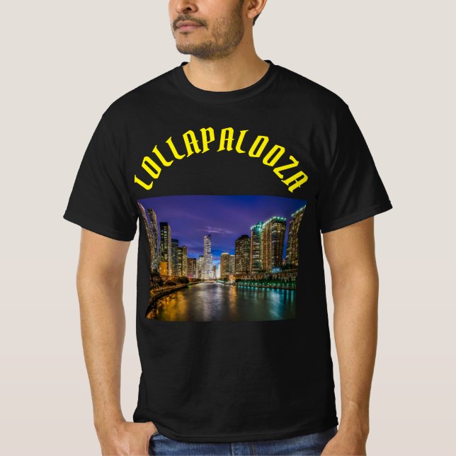 Camiseta Lollapalooza music festival Design (Frente)