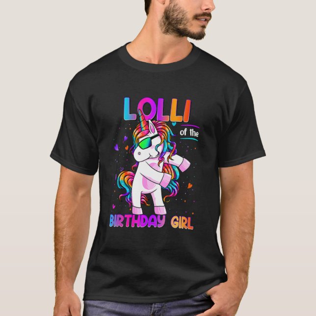 Camiseta Lolli do Bairro da Garota de Aniversário Dabbing U (Frente)