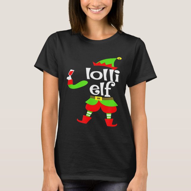 Camiseta Lolli Elf Wine Natal Xmas Filipino Avó (Frente)