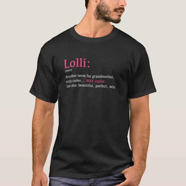 Camiseta Lolli Funny Definition Noun Outro Termo (Frente)