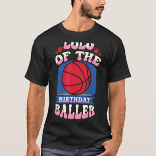 Camiseta Lolo Do Aniversário Do Tema De Basquete De Anivers