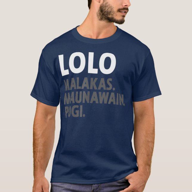 Camiseta Lolo Filipino Grandpa  Funny Filipino (Frente)
