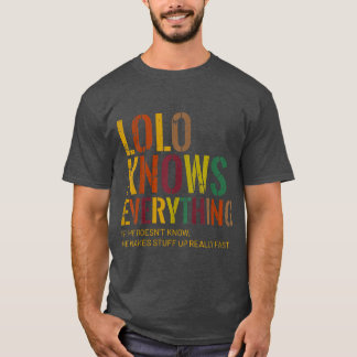 Camiseta Lolo sabe tudo sobre o Dia de os pais do vovô