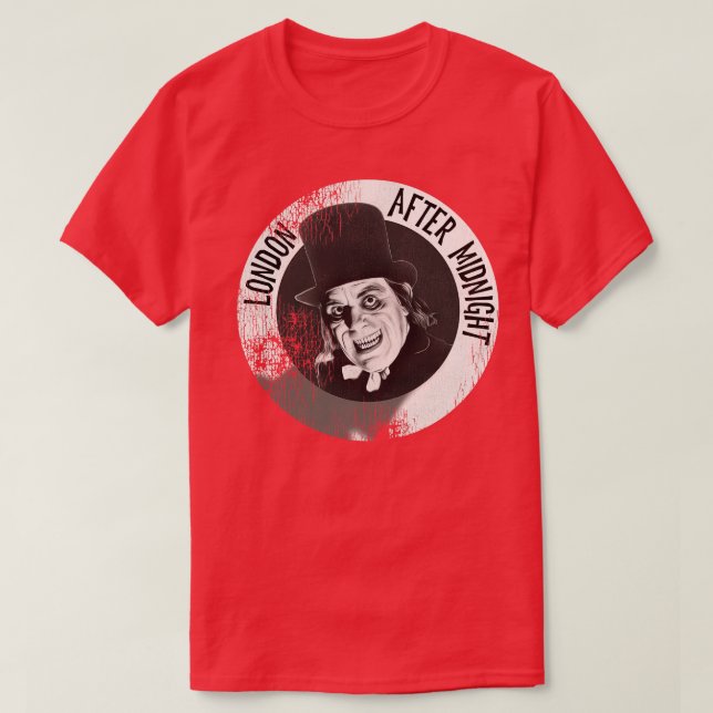 Camiseta Lon Chaney London Após Meia-Noite (Frente do Design)