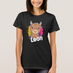 Camiseta LON Cute Boy Name com uma Vaca adorável