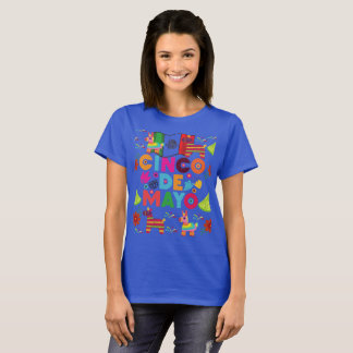 Camiseta Lona de celebração do Cinco azul
