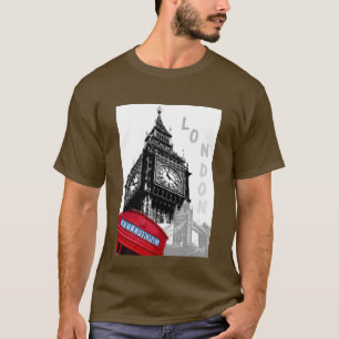 Camiseta London Big Ben Clock Tower Moderna personalizável