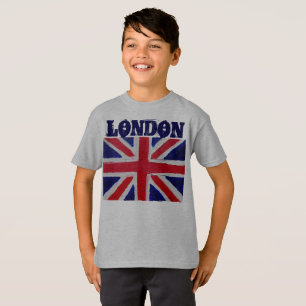 Camiseta London Black Modern Boys Inglaterra Reino Unido