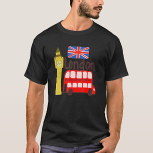 Camiseta London City Inglaterra Souvenir para mulheres do R