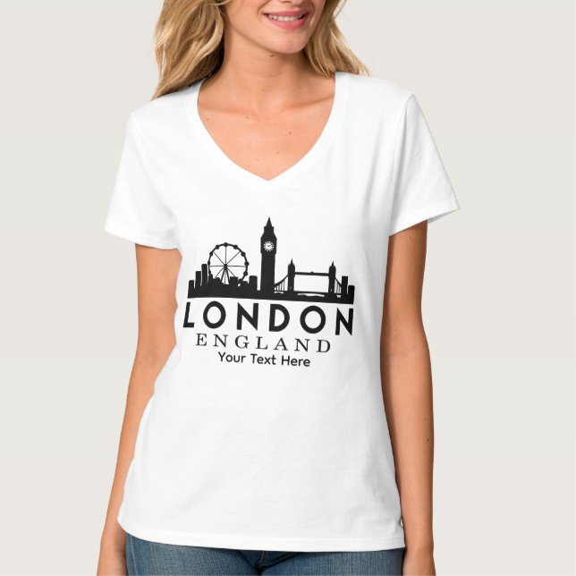 Camiseta London City Landmark Travel Design (Frente)
