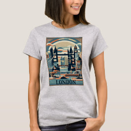 Camiseta London England Art Deco