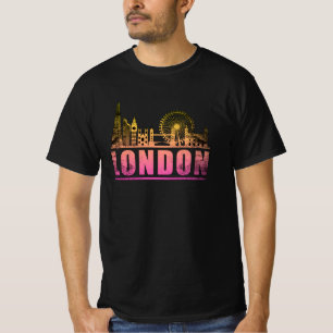 Camiseta London England City Skyline Cityscape Funny Gift
