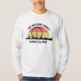Camiseta London England Sunset Customized Long Sleeve