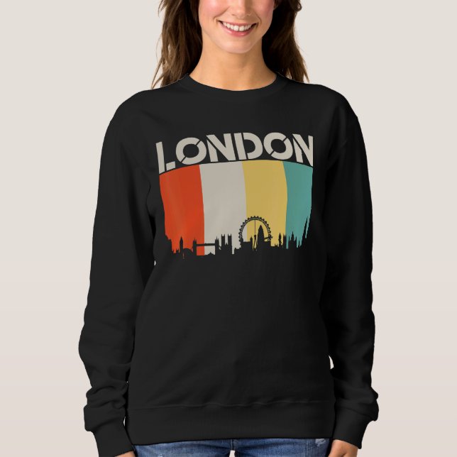 Camiseta London Flag Skyline Flag Usa America State (Frente)