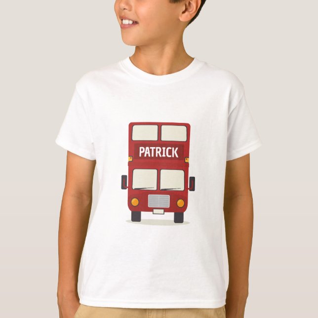 Camiseta London Red Bus Personalizado (Frente)