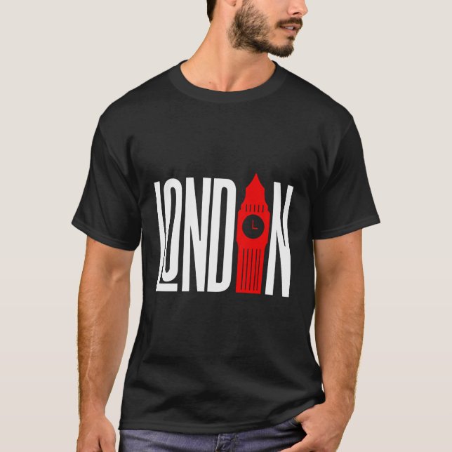 Camiseta London Vintage Souvenir Um Clássico Presente Britâ (Frente)