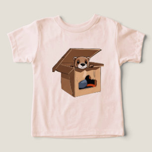 Camiseta Londra Bebê em uma Caixa de Papelão