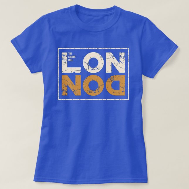 Camiseta Londres, a milha quadrada (Frente do Design)