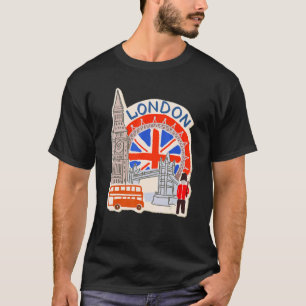 Camiseta Londres City Inglaterra souvenir para homens e mul