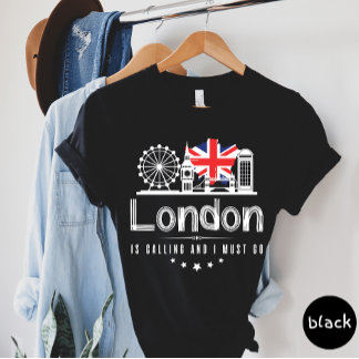 Camiseta Londres Está Ligando E Eu Preciso Ir Para A Camise