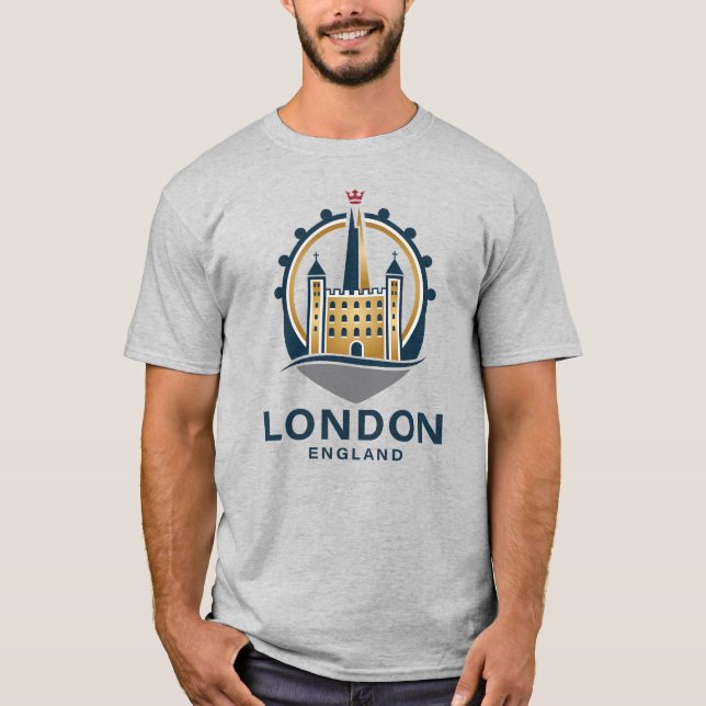 Camiseta Londres Inglaterra Grã-Bretanha (Frente)