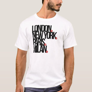 Camiseta Londres New York Paris Milão