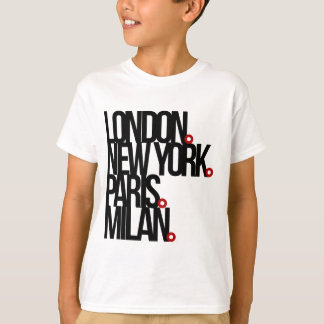 Camiseta Londres Nova Iorque Paris Milão