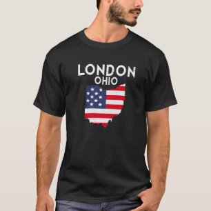 Camiseta Londres Ohio EUA Estado América Viagem Ohioan Prêm