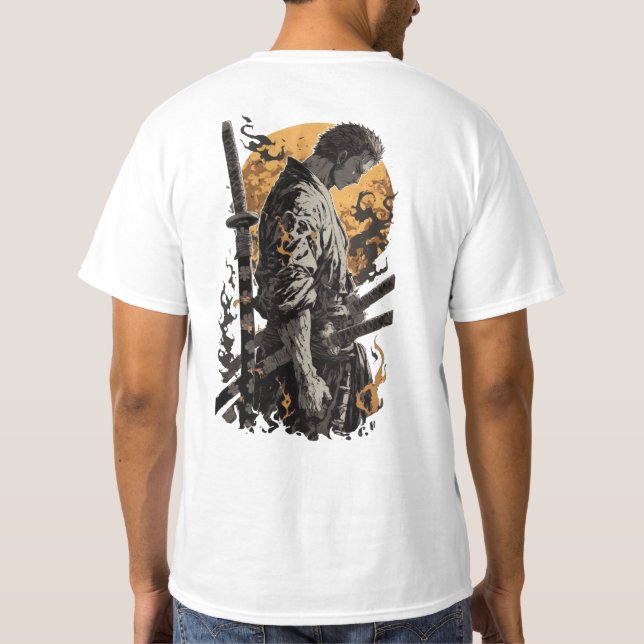 Camiseta Lone Samurai Warrior (Verso)