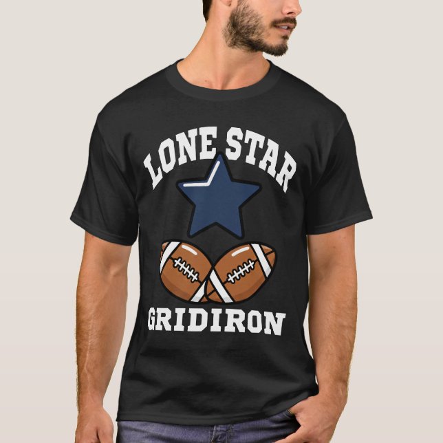 CAMISETA LONE STAR GRIDIRON - FUTEBOL DE DALLAS (Frente)