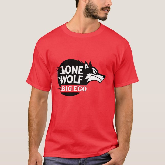 Camiseta Lone wolf big ego (Frente)