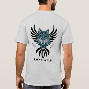 Camiseta Lone Wolf – Cabeça de Lobo Geométrico Tri